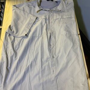 Wrangler Light Gray Casual Button Down Shirt